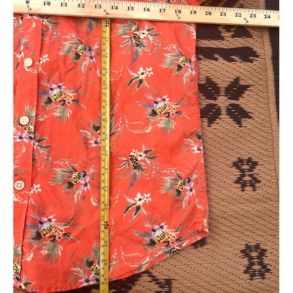 Corridor New York | Men's Tart Hawaiian Print S/S Shirt Ruby Size Medium - Picture 9 of 9